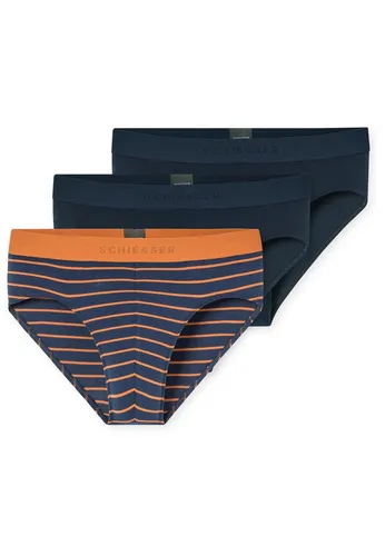 Schiesser Herren 3 Pack Slips aus Bio-Baumwolle - Bequeme Herren Slips im praktischen 3er-Pack aus hochwertiger Bio-Baumwolle. Ideal für den täglichen Tragekomfort und mit geprüfter Qualität.