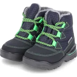 Ricosta EMIL Winterstiefel - Jungen Stiefeletten in Blau (see ocean), wasserdicht, warm gefüttert und ideal für kalte Wintertage