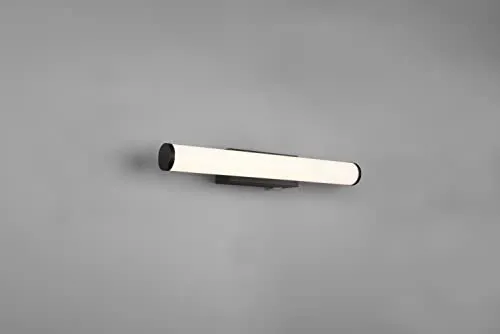 lightling LED Wandleuchte Badleuchte Spiegelleuchte Leo, Schutzklasse IP44, in schwarz matt metall, 40.4 x 5.5 x 8.5 cm