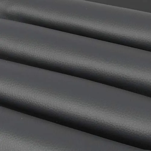Bestlivings Kunstleder in Anthrazit als laufende Meterware, Bezugs Polsterstoff viele Farben in Lederoptik zum Nähen und Beziehen 145cm Breite