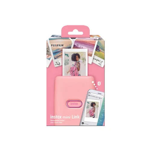 INSTAX mini Link Printer, Dusky Rosa - Fotofilme: Tragbarer Drucker für Smartphone-Fotos, mit Bewegungssensitiver Steuerung und Collagen-Druck für kreative Momente.