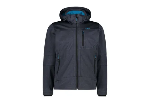 CMP Herren Funktionsjacke Kapuzen Softshelljacke - Funktionsjacke mit abnehmbarer Kapuze und Clima Protect Technologie für optimalen Wetterschutz. Ideal für Outdoor-Aktivitäten bei jedem Wetter!