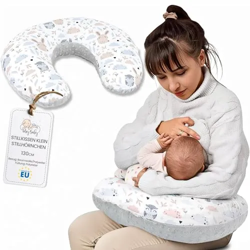 Totsy Baby Stillkissen klein Mond Minky 130 cm - Stillkissen für bequemes Stillen und Fläschchengeben. Es entlastet Rücken und Arme und bietet optimale Unterstützung für Mamas unterwegs.