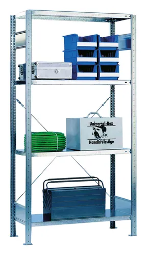 Schulte Steckregal Anbaufeld 200 x 100 x 40 cm - 12745-4 - Praktisches Anbaufeld für Regale, ideal zur Erweiterung Ihres Stauraums und stabiler Aufbewahrungslösungen.