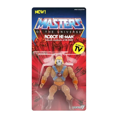 MOTU Masters of the Universe SUPER7 ROBOT He-Man - Actionfigur - Action- & Spielfiguren, detailgetreue Robot He-Man Figur aus der Masters of the Universe Reihe, ideal für Sammler und Fans der TV-Serie.