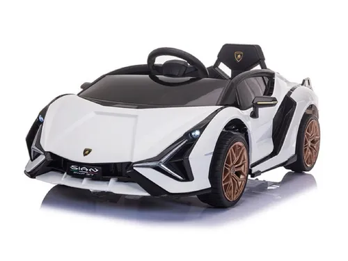 TPFLiving Elektro-Kinderauto Lamborghini Sian weiß
