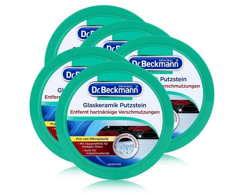 Dr. Beckmann 5x Dr. Beckmann Glaskeramik Putzstein 250g