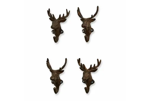 Mirabeau Dekohaken Haken 4er Set Deer antikbraun