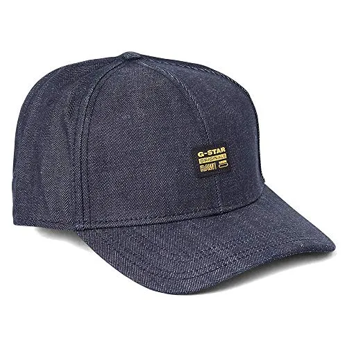 G-STAR Herren Originals Denim Baseball Cap, Blau - Stylische Baseball Cap aus Denim mit abgerundetem Schirm und verstärkten Nähten, ideal für einen originellen Look im Alltag.