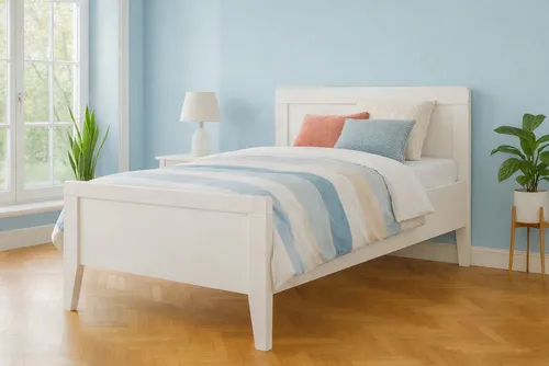 bv-vertrieb Seniorenbett, höhenverstellbares Komfortbett in Weiß - Höhenverstellbares Seniorenbett 100x200 cm, ideal für mehr Komfort und Sicherheit. Mit eleganter Weiß-Nachbildung und flexibel einstellbarer Liegefläche bis 50 cm. Lieferung frei Haus!