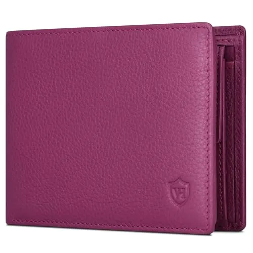 VON HEESEN Geldbörse im Querformat mit RFID-Schutz in pink von VON HEESEN