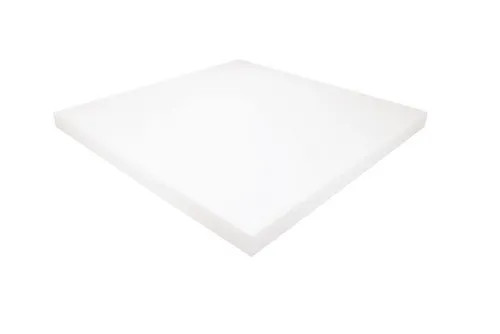 Heiro Auflagekissen Schaumstoff Kissen Weiß 50cm x 50cm x 3cm RG 40/55 hohe Festigkeit