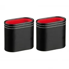 Philos Spiel, Backgammon - Kunstleder-Würfelbecher 2 Stück, stilvolles Design für ein elegantes Spielerlebnis