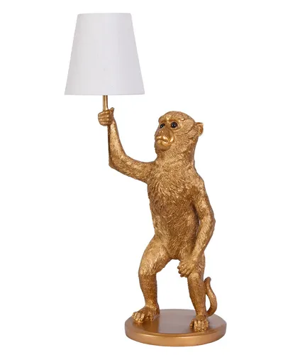 Leuchte Monkey Lampe Affe Skulptur Tischleuchte Tischlampe H 62 cm Affenlampe