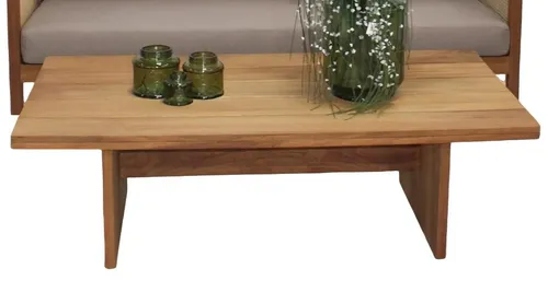 Eleganter Kaffeetisch für den Garten – Moderner Couchtisch - Moderner Gartentisch aus Holz, Maße: 150 x 85 x 45 cm, ideal für entspannte Stunden im Freien. Mit einer Herstellergarantie von 2 Jahren und pflegeleicht, einfach mit einem feuchten Tuch reinigen.