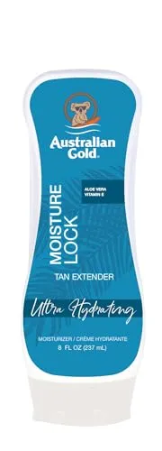 Australian Gold Moisture Lock Tan Extender After Sun Lotion, 227 g - Sonnenschutzmittel für Gesicht und Körper, spendet intensive Feuchtigkeit und verlängert die Bräune für ein strahlendes Hautbild.