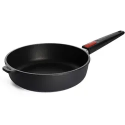 Woll Nowo Titanium Hochrandpfanne 26 cm - Induktiv, abnehmbarer Stiel - Pfanne mit herausragender Antihaftversiegelung für müheloses Kochen und einfache Reinigung. Ideal für alle Herdarten, inklusive Induktion, und ofenfest bis 260 °C. Handgemacht in Deutschland.