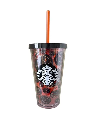 STARBUCKS Exklusive limitierte Auflage 2023, 473 ml, Grande Pumpkin Tumbler – Halloween