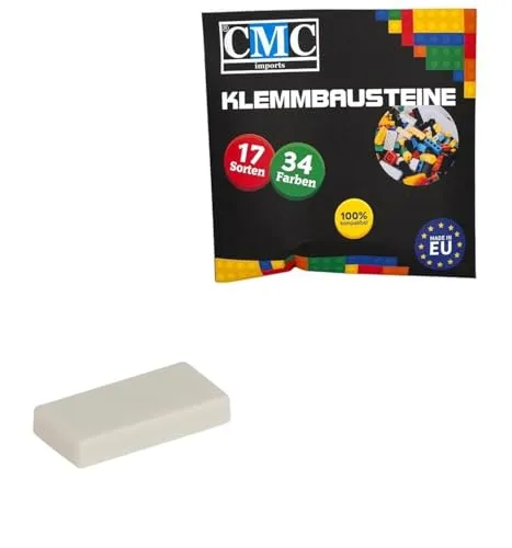 Klemmbausteine Fliesen Tiles Bausteine 1x2 Noppen Kompatibel 34 Farben freie Farbenwahl (713 - Weiß) 100 x