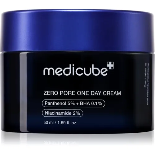 Medicube Zero Pore One-Day Cream 50 ml - Porenverfeinernde Creme - Tagespflege mit Panthenol, Salicylsäure und Niacinamid für einen ebenmäßigen Teint und minimierte Poren - Ideal für strahlende Haut.