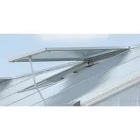 Alu-Dachfenster für Zeus ohne Verglasung - Gewächshaus-Zubehör für verbesserten Luftaustausch, ideal für nachträglichen Einbau in das Gewächshaus-Modell Zeus. Hergestellt aus hochwertigem Aluminium.