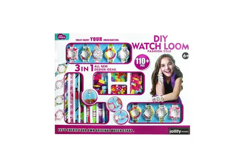 Jollity Armband Set DIY Set 110-Teilig Uhr und Armbänder gestalten Bastelset für Mode-Fans