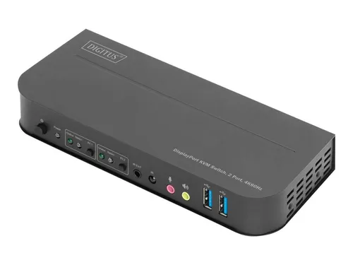 DS-12850 - KVM Audio USB Switch, 2 Ports für 1 lokalen Benutzer, ideal für effizientes Multitasking am Desktop