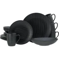CreaTable Kombiservice 16-tlg, Waves Black