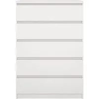 ebuy24 Naia Kommode 5 Schubladen in Weiß