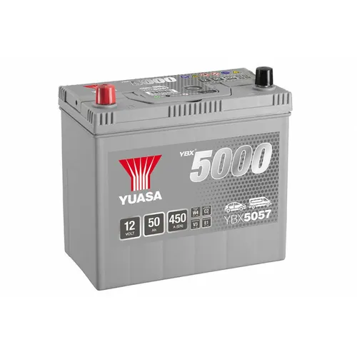 Yuasa YBX5057 Hochleistungsbatterie 12V 50Ah 450A - Motorradbatterien mit bis zu 50.000 Motorstarts und überlegener Startkraft, ideal für kaltes Wetter und Fahrzeuge mit hohem Leistungsbedarf.