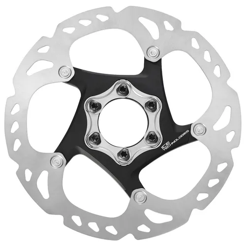 SHIMANO Bremsscheibe SM-RT86, Ø 160 mm, 6-Loch - Bremsscheibe für optimale Bremsleistung, ideal für Mountainbikes und Rennräder, mit Ice-Tec-Technologie für effektive Kühlung.