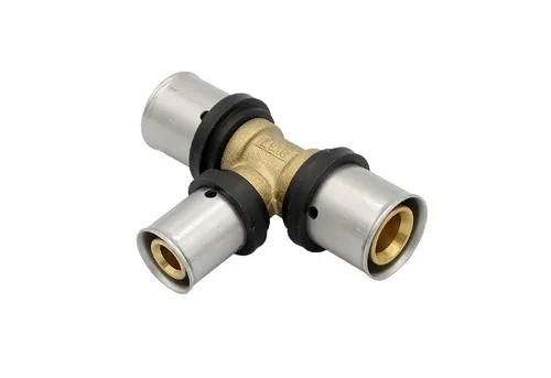 PipeTec Deutschland Pressfitting Pipetec Pressfitting T-Stück 20x2 16x2 mm Mittelabgang TH Kontur