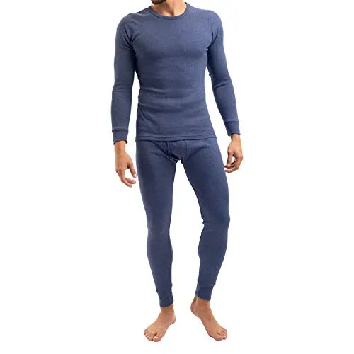 MT Herren Thermowäsche Set Skiunterwäsche - Blau M - Wanderhosen für Herren mit optimaler Wärmerückhaltung, hautsympathischem Material und feuchtigkeitsregulierender Faser, ideal für Winter und Outdoor-Aktivitäten.