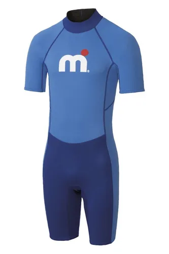 Mistral Herren Neopren Shorty Anzug für Stand-Up Paddling und Surfen - Neoprenanzug in Navy-Blau, ideal für Windsurfen und Paddeln, bietet optimale Bewegungsfreiheit und Komfort beim Sport.