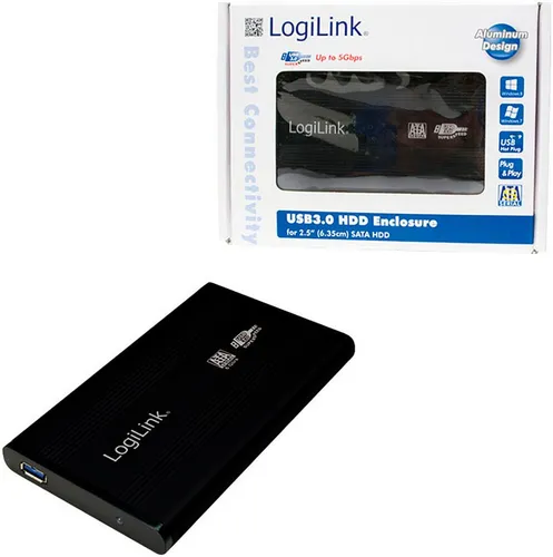 LogiLink Super Speed USB 3.0 Aluminium-Gehäuse für 2,5'' SATA HDD HDD-Festplatte (0) 2,5