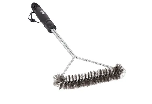 MAXXUS Grillbürste BBQ Chief Profi, 40cm Lang Drahtbürste, Edelstahlborsten, Langer Griff, (1-tlg), Grill Reinigungsbürste, Bürste für Grillrost, Gasgrill, Grillzubehör