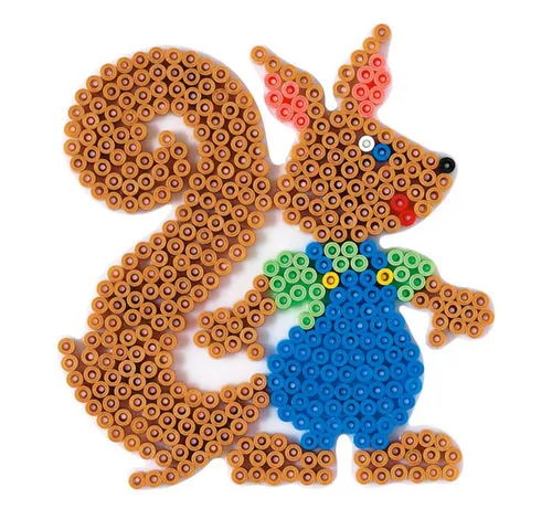 Hama Bügelperlen Hama Midi-Stiftplatte Eichhörnchen, weiß