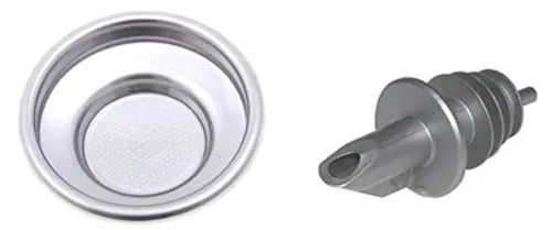 TAMLED SET Sieb/Filter für 1 Tasse Espresso neue, aktuelle Ausführung + Flavourausgiesser beste Crema durch veränderten/verkleinerten Siebdurchfluß