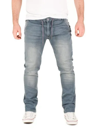 WOTEGA Slim-fit-Jeans Herren Jogginghose in Jeans-Look Joshua Stretch Hose in Jogging Jeans Sweathosen Denim