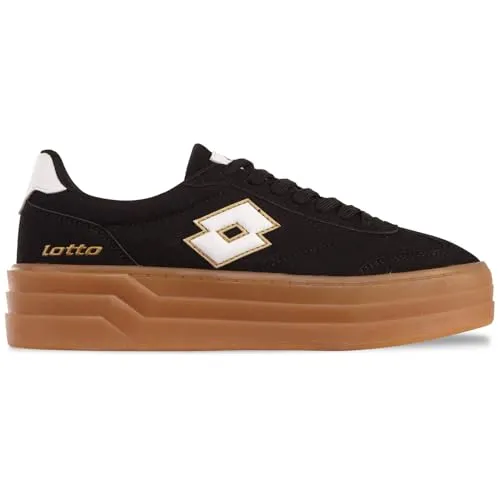 Lotto Damen STACKY RB Sneaker, Black/White, 41 EU - Damen-Sneaker mit sportlichem Design und optimalem Tragekomfort für aktive Freizeitgestaltung.