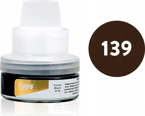 Kaps Delicate Cream für Leder mit Applikator - Mittelbraun (139#)