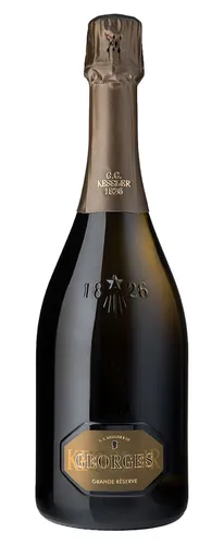 Kessler Sekt Georges Grande Reserve 2015 - Exquisite Cuvée aus Chardonnay und Pinot Noir - Weine - Hochwertiger Sekt mit über 60 Monaten Hefereifung, ideal für Festessen und besondere Anlässe.