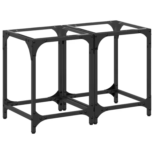 vidaXL Couchtische mit Glasplatte