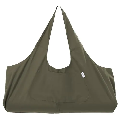 Yogiii Yogatasche YogiiiTotePro | Die Originale Yoga Tasche | Yogatasche Für Matte Und Zubehör | Yogamatte Tasche Groß Mit Seitentasche, Olivingrün