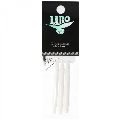 L-Style Schaft Laro, weiß. 26mm, 3 Stück