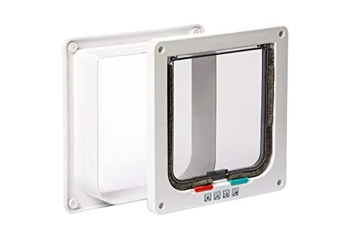 Karlie Katzentür 4-Wege-Verschluss inklusiv Tunnel B: 19.2 cm H: 20 cm weiss