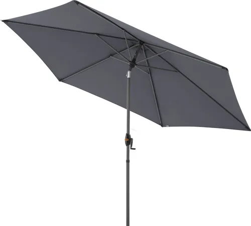 Myzone Mittelmastschirm Auto-Tilt 305 cm – 6 Farben - Genießen Sie flexiblen Sonnenschutz mit dem 305 cm großen Mittelmastschirm. Die Auto-Tilt-Funktion ermöglicht eine einfache Neigung des Schirms, während das leichte Aluminiumgestell Stabilität bietet.