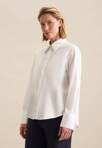 Seidensticker Hemdbluse Schwarze Rose Langarm in Weiß 4XL - Elegante Bluse für Frauen, aus 100% Baumwolle, ideal für jeden Anlass. Pflegeleicht und in lässiger Passform, perfekt für ein stilvolles Outfit.