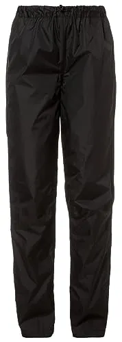VAUDE Damen Women's Fluid Pants - Wasserdichte Regenhose in Schwarz, 40 EU - Kleidung: Diese PFC-freie Regenhose bietet optimalen Schutz vor Wind und Wetter, mit einer atmungsaktiven Ceplex Active Membran für höchsten Komfort beim Radfahren und Wandern.