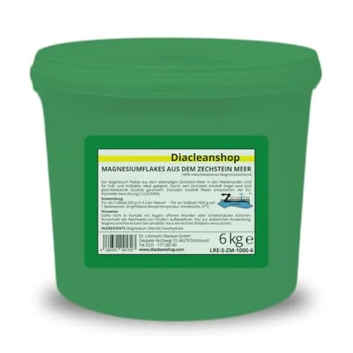 Zechstein Inside Magnesium-Flakes 6kg aus dem Zechsteinmeer - Magnesiumkristalle aus Magnesiumchlorid - u.a. zur Herstellung von Fußbad, Vollbad uvm